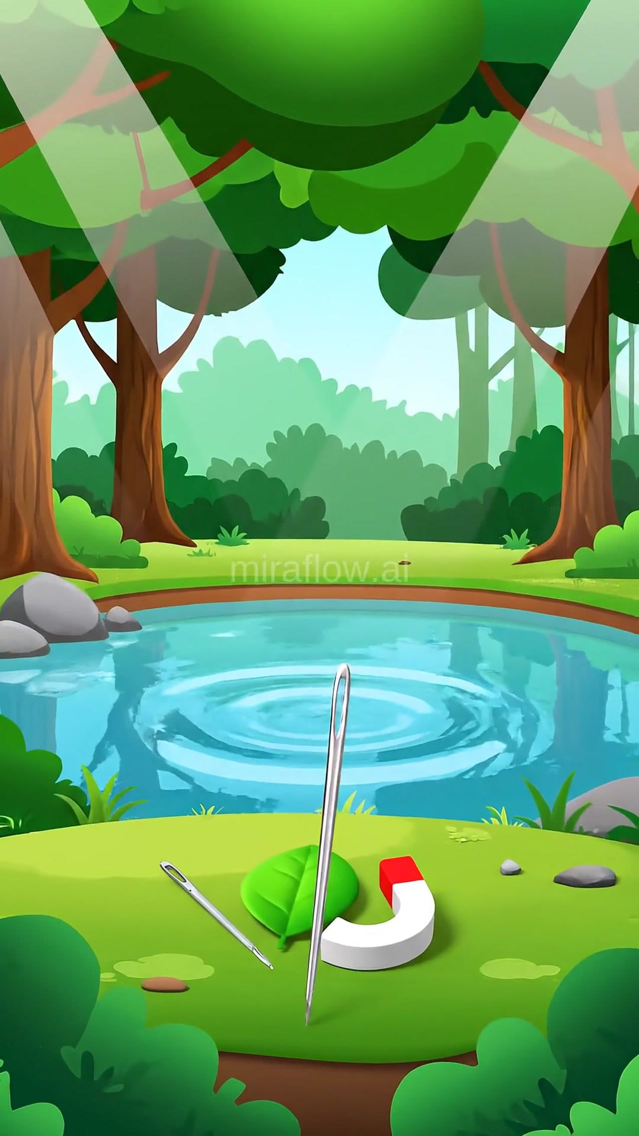 How a simple homemade compass works